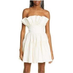 Sau Lee Nia Ruffle Strapless Dress